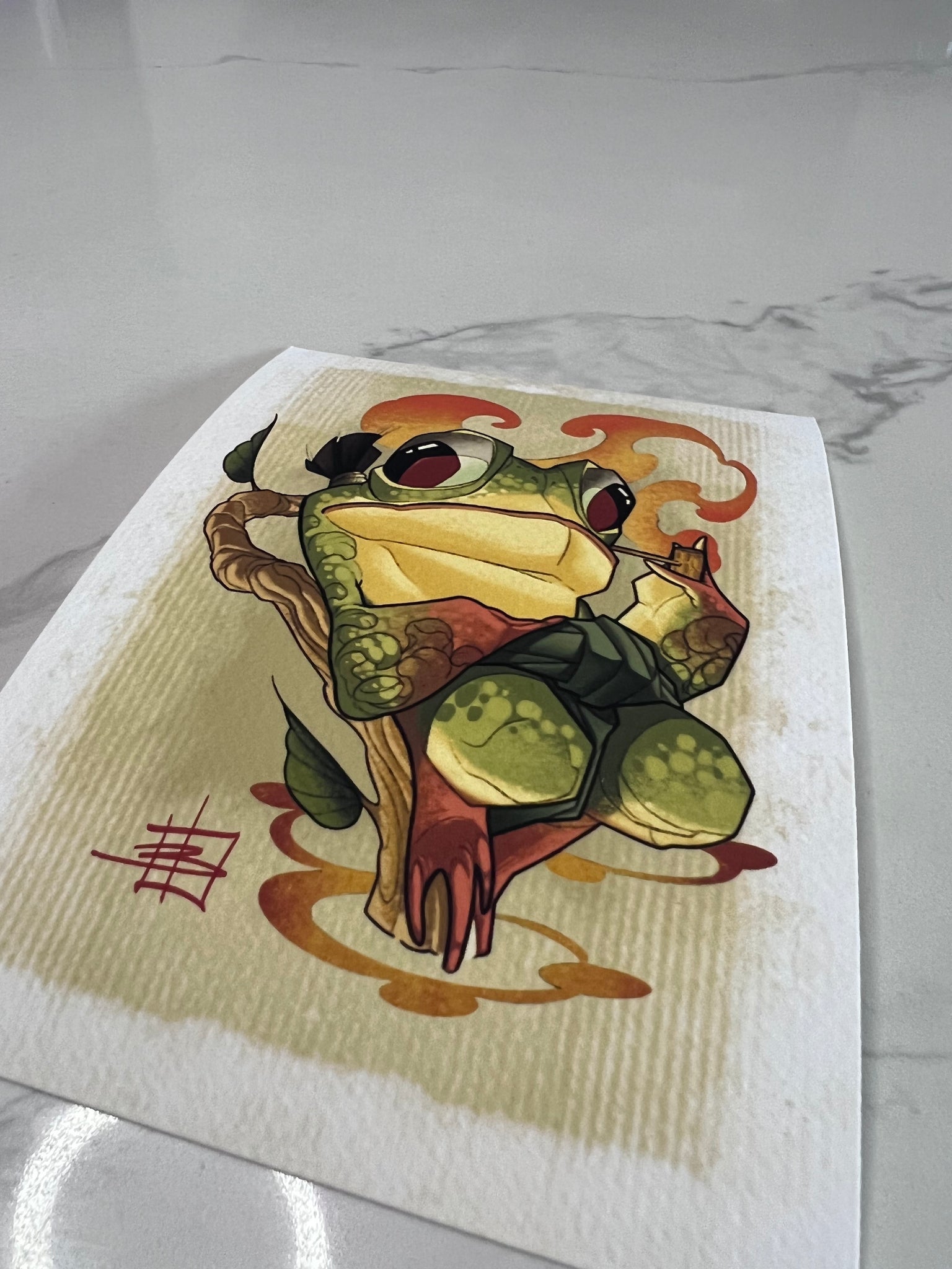 CINK x Briel Smoking Frog Print