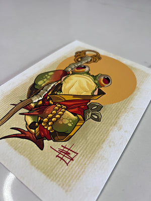 CINK x Briel Frog Sun Templar Print