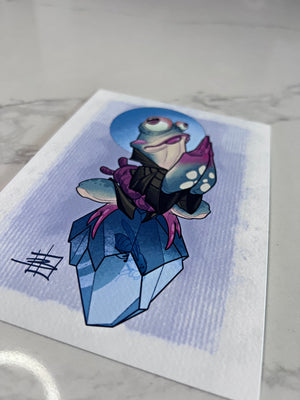 CINK x Briel Frog blue prayer Print