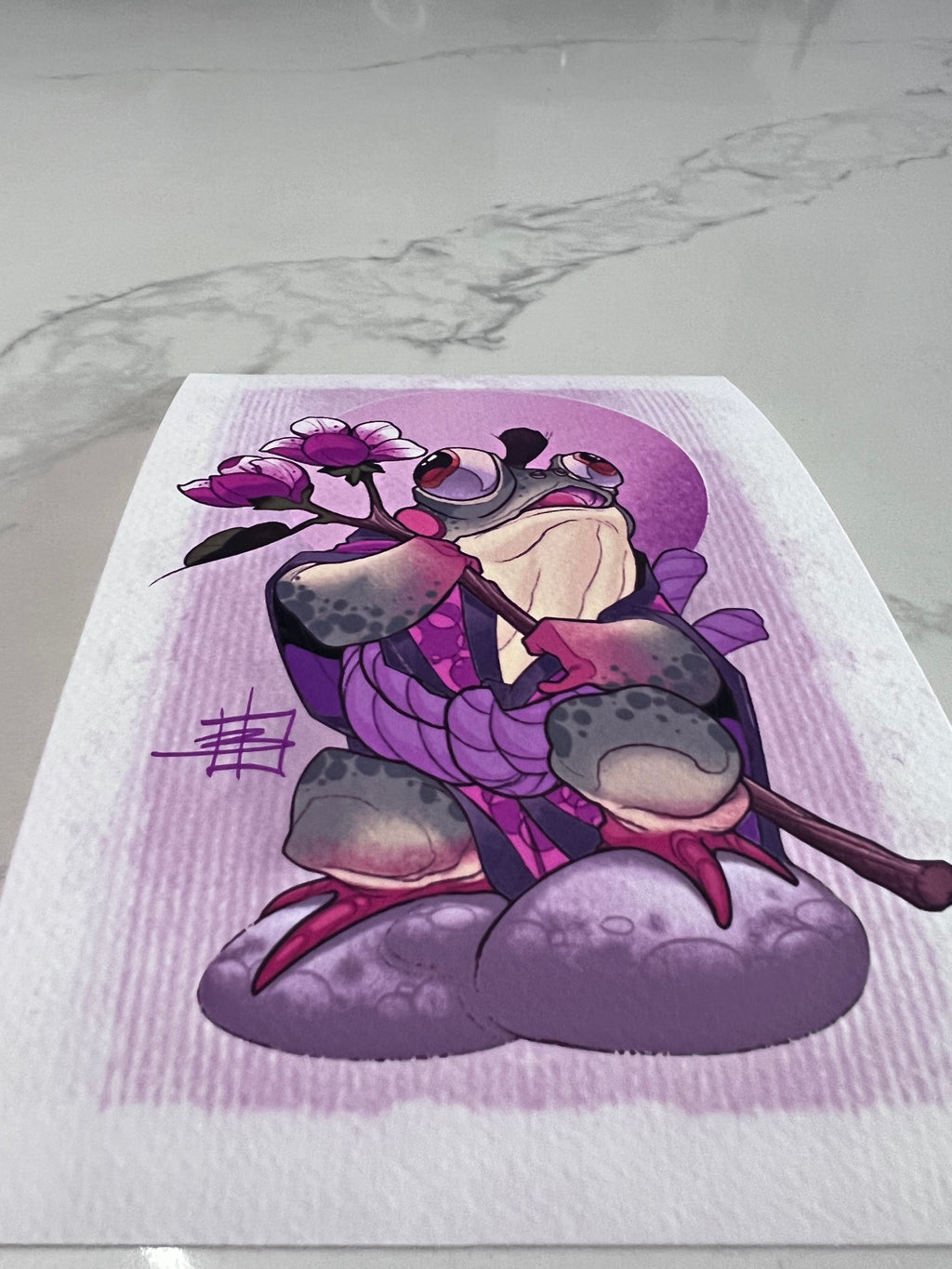 CINK x Briel Frog Purple Gardener Print