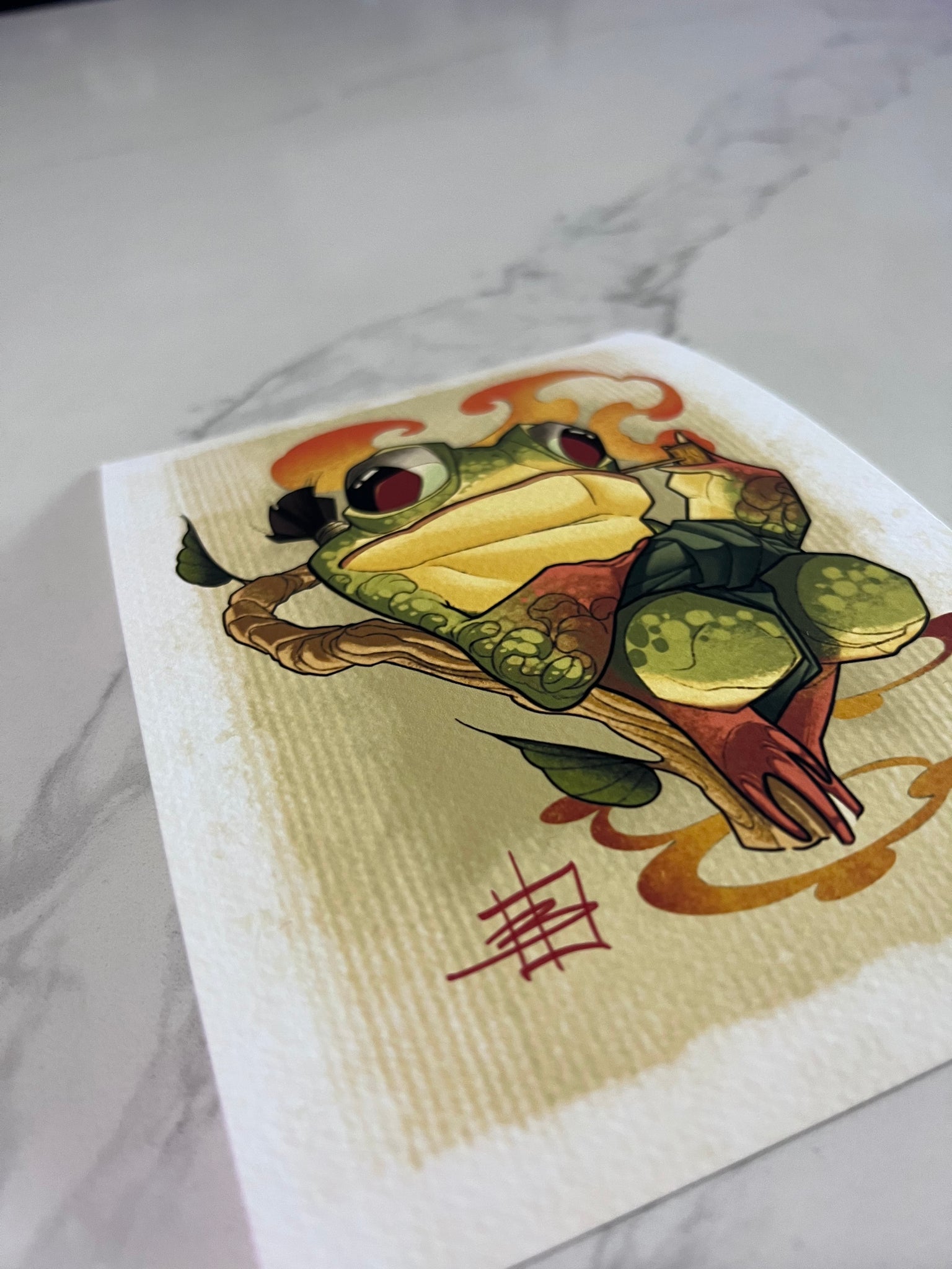 CINK x Briel Smoking Frog Print